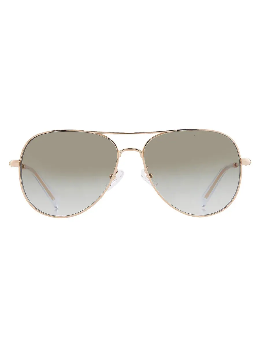 Солнцезащитные очки для женщин Tory Burch Green Gradient Pilot TY6114 33438E 58 — изображение 1 из 5, золото