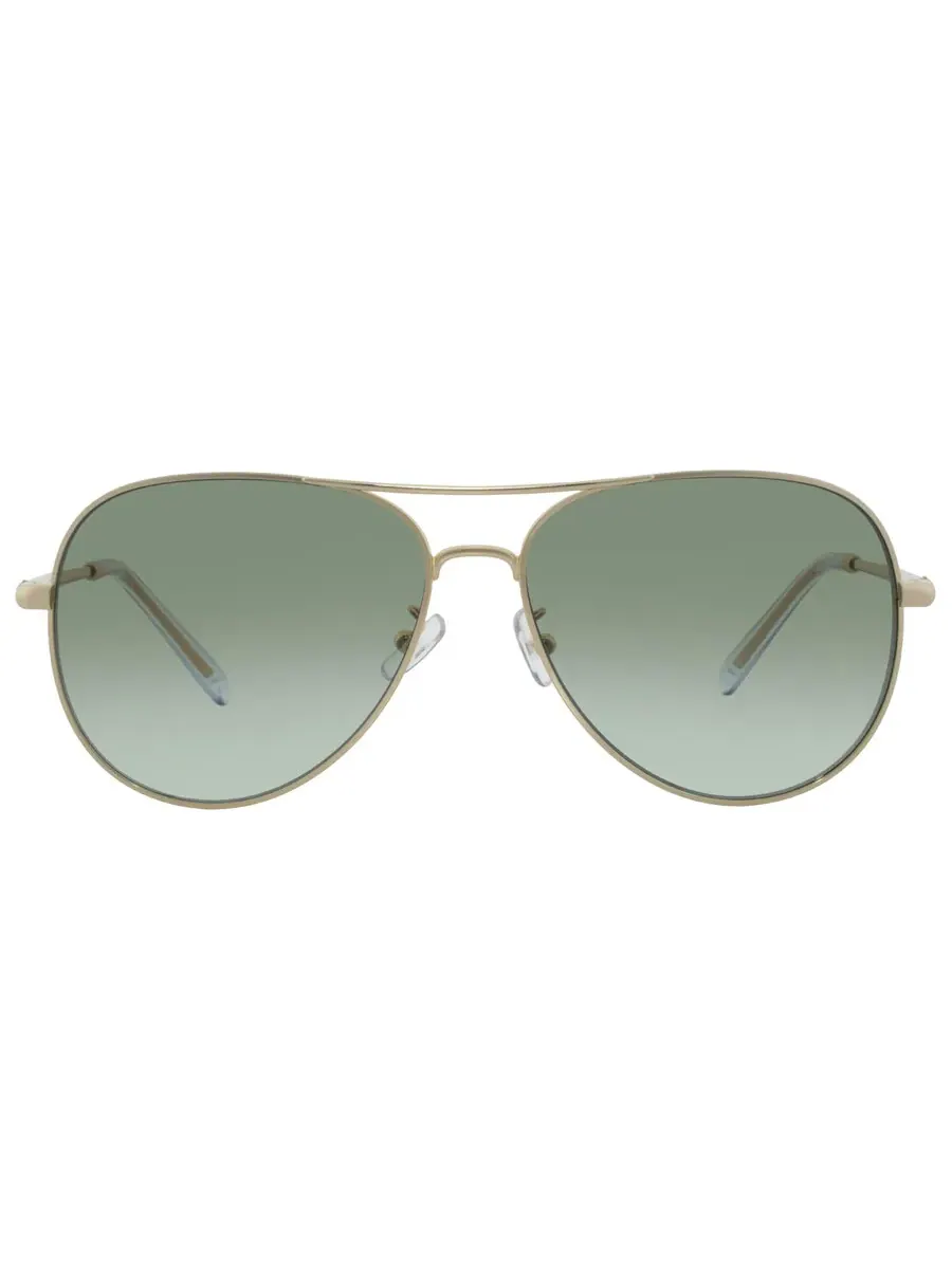 Солнцезащитные очки для женщин Tory Burch Green Gradient Pilot TY6114 33438E 60 — изображение 1 из 5, золото
