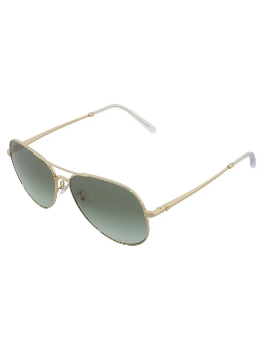 Солнцезащитные очки для женщин Tory Burch Green Gradient Pilot TY6114 33438E 60 — изображение 3 из 5, золото