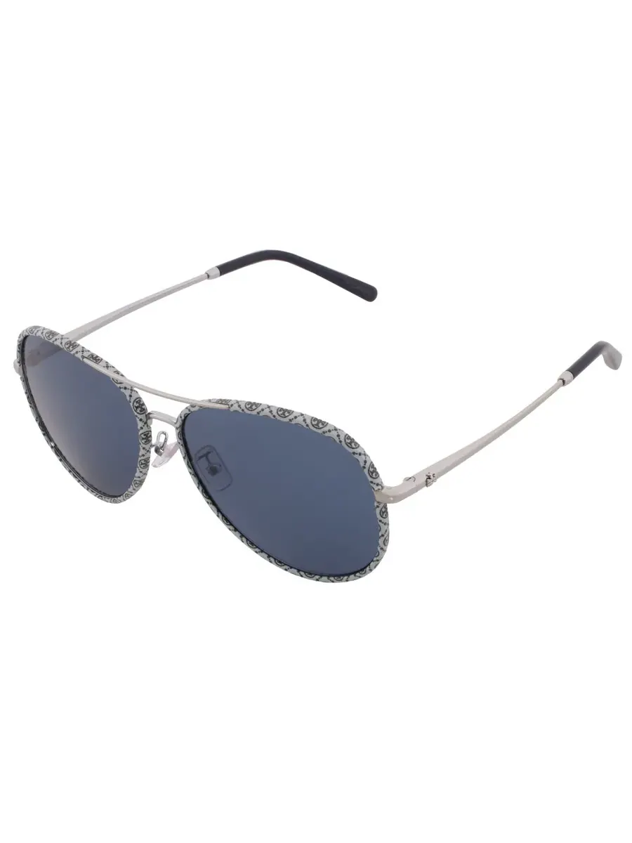 Солнцезащитные очки женские Tory Burch Navy Blue Pilot TY6114 32744L 60 — изображение 3 из 5, серебряный