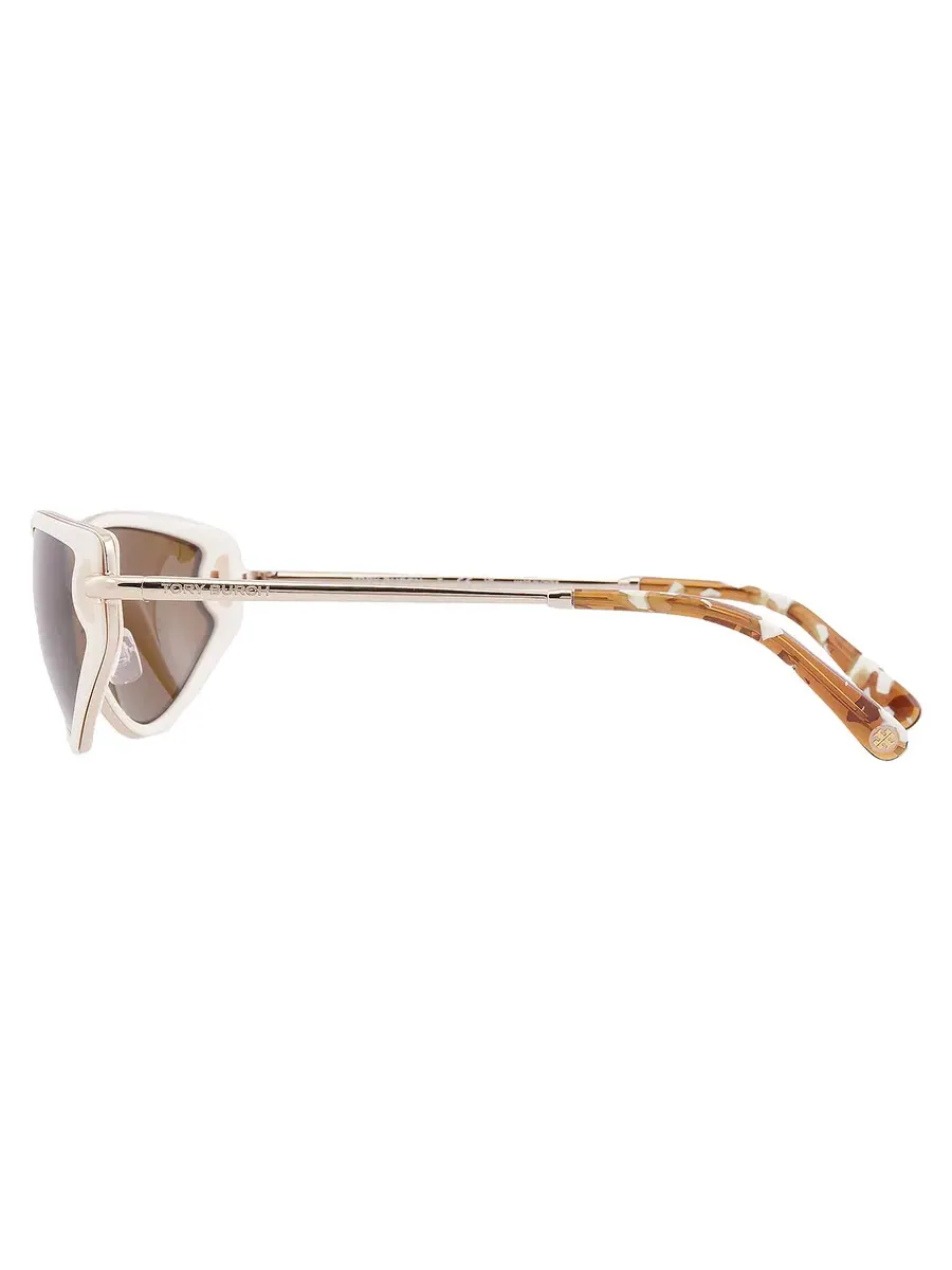 Солнцезащитные очки женские Tory Burch Ochre Cat Eye TY6115 334673 53 — изображение 4 из 5, слоновая кость