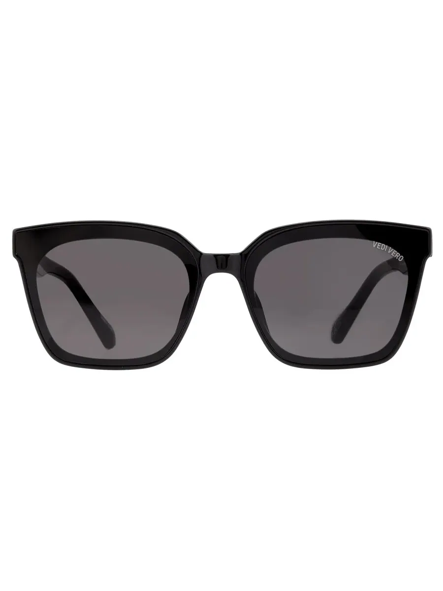 Солнцезащитные очки Vedi Vero Dark Grey Square для мужчин и женщин VVCI18 BLK 65 — черный