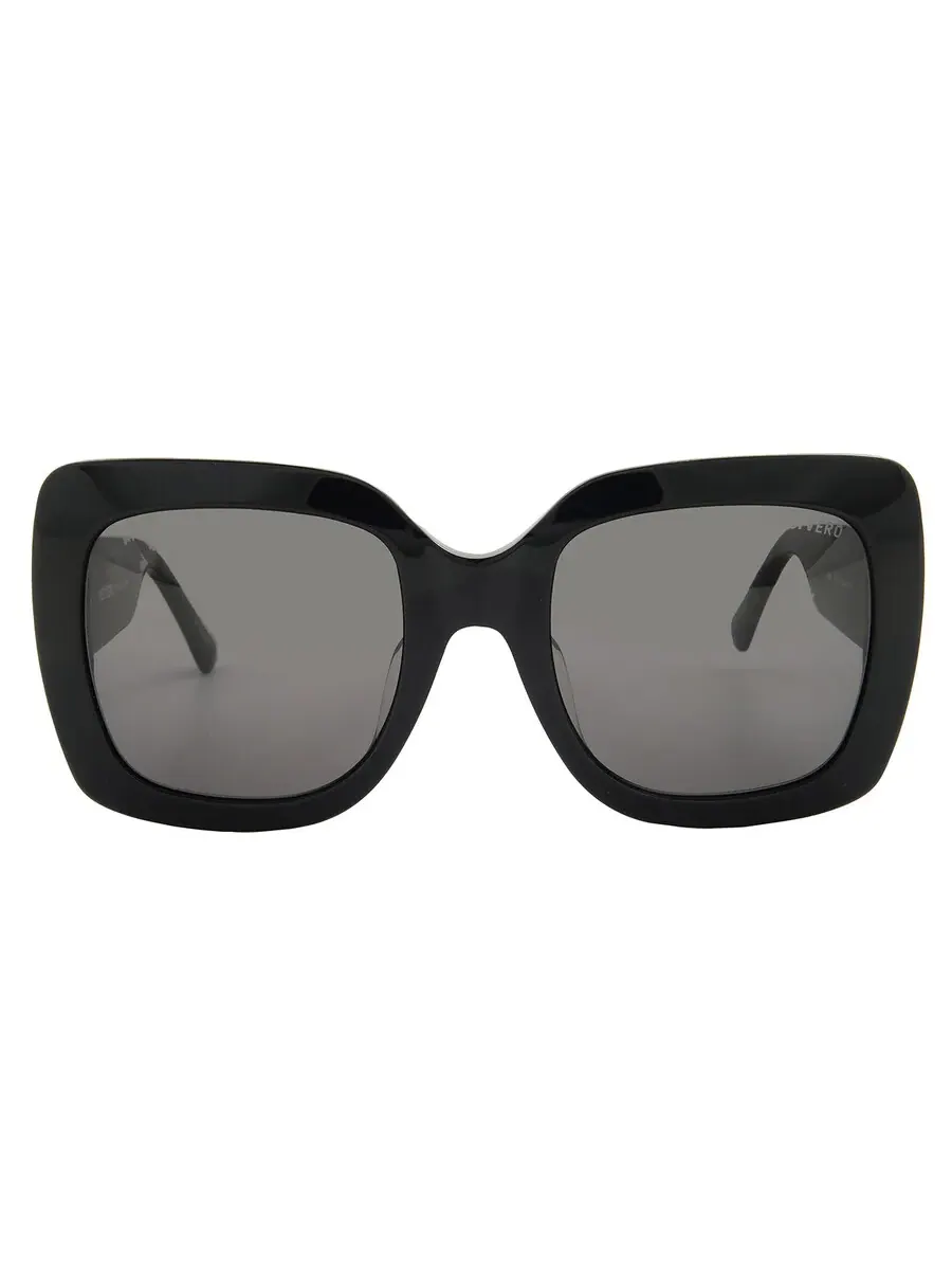 Женские солнцезащитные очки Vedi Vero Grey Square VVA01/BLK55-24-145 — черный