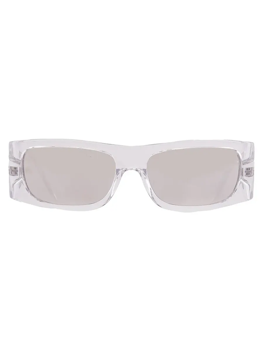 Мужские солнцезащитные очки Versace Clear Mirror Silver Wrap VE4482 148/8V 57 — прозрачный