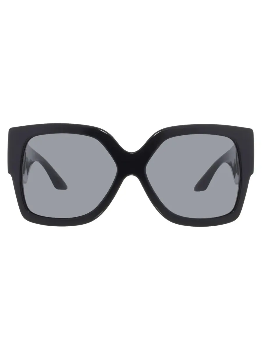 Очки солнцезащитные женские Versace Dark Grey Butterfly VE4402 GB1/87 59 — изображение 1 из 5, черный