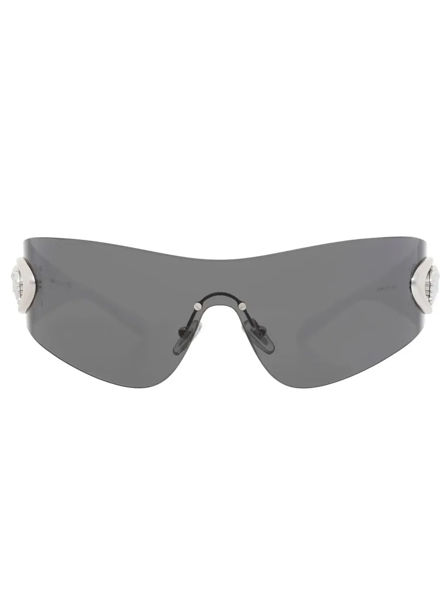 Мужские солнцезащитные очки Versace Dark Grey Shield VE2280 100087 42 — изображение 1 из 5, белый