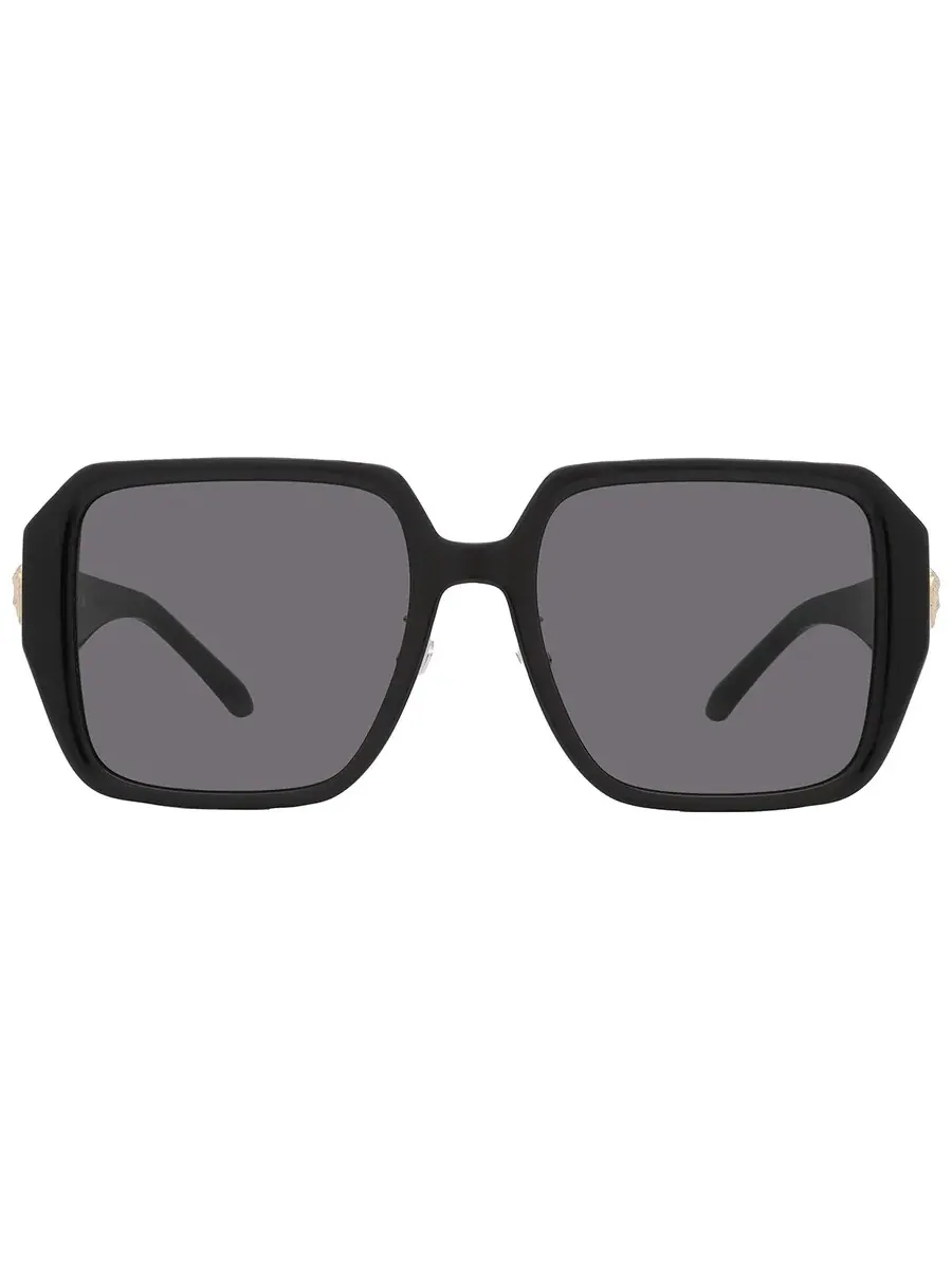 Солнцезащитные очки женские Versace темно-серые квадратные VE4472D GB1/87 56 — изображение 1 из 6, черный