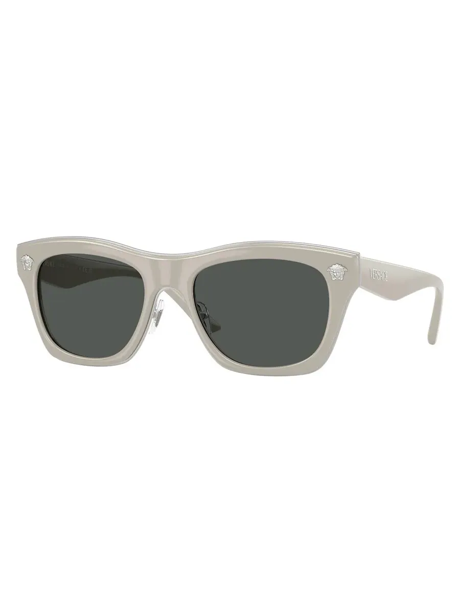 Мужские солнцезащитные очки Versace Dark Grey Square VE2272 549387 53 — изображение 1 из 1, светлый серый