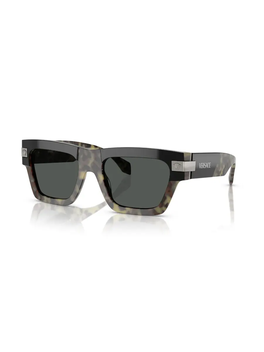 Мужские солнцезащитные очки Versace Dark Grey Square VE4464 545687 52 — изображение 1 из 1, хавана