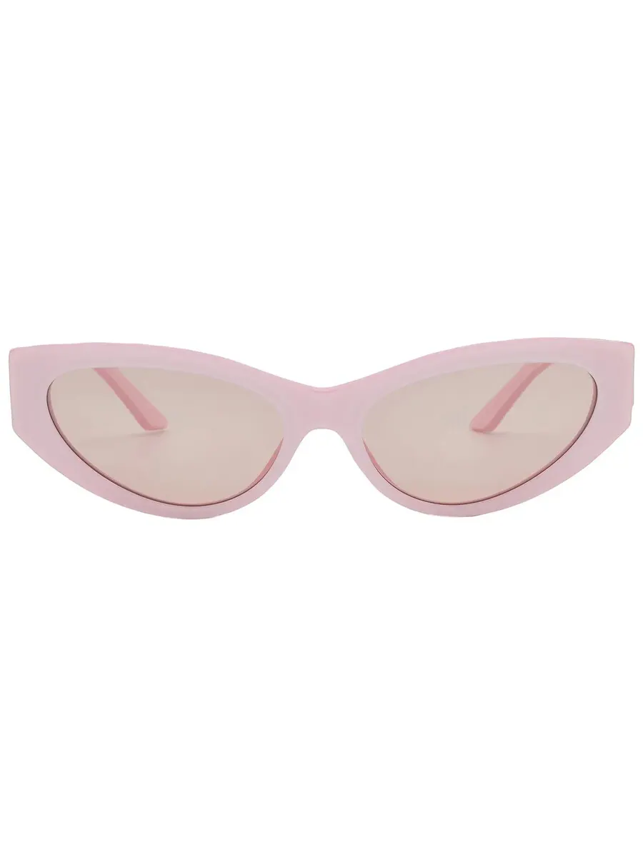 Женские солнцезащитные очки Versace Light Pink Mirror Silver Cat Eye VE4470B 5473/5 56 — изображение 1 из 6, розовый