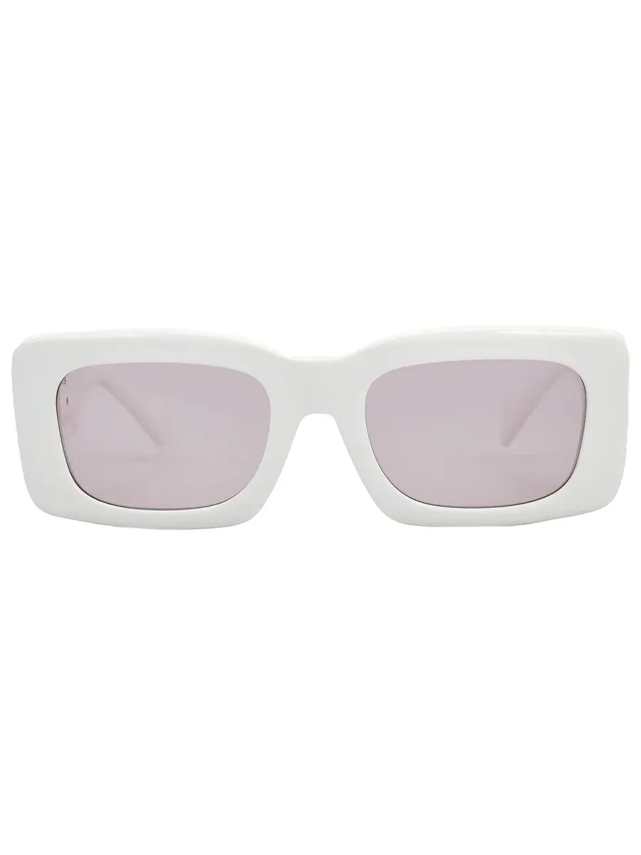 Женские солнцезащитные очки Versace Pink прямоугольной формы VE4444U 314/5 54 — изображение 1 из 6, белый