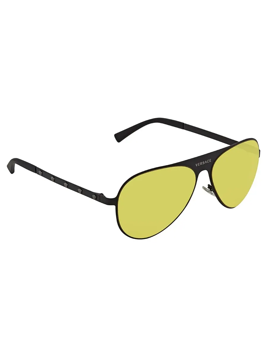 Солнцезащитные очки унисекс Versace Yellow Pilot VE2189 126185 59 — изображение 1 из 1, черный