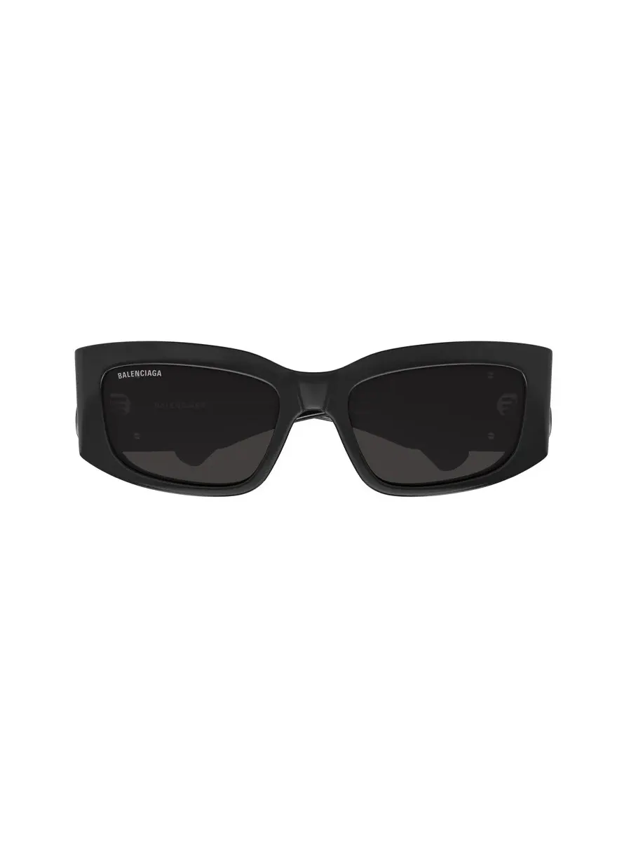 Очки для женщин Balenciaga серые прямоугольные BB0360S 001 56 — изображение 1 из 4, черный