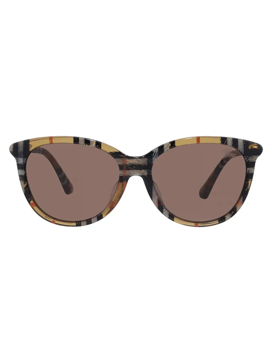 Женские солнцезащитные очки Burberry Brown Butterfly BE4455F 416373 55 — изображение 1 из 5, песочный