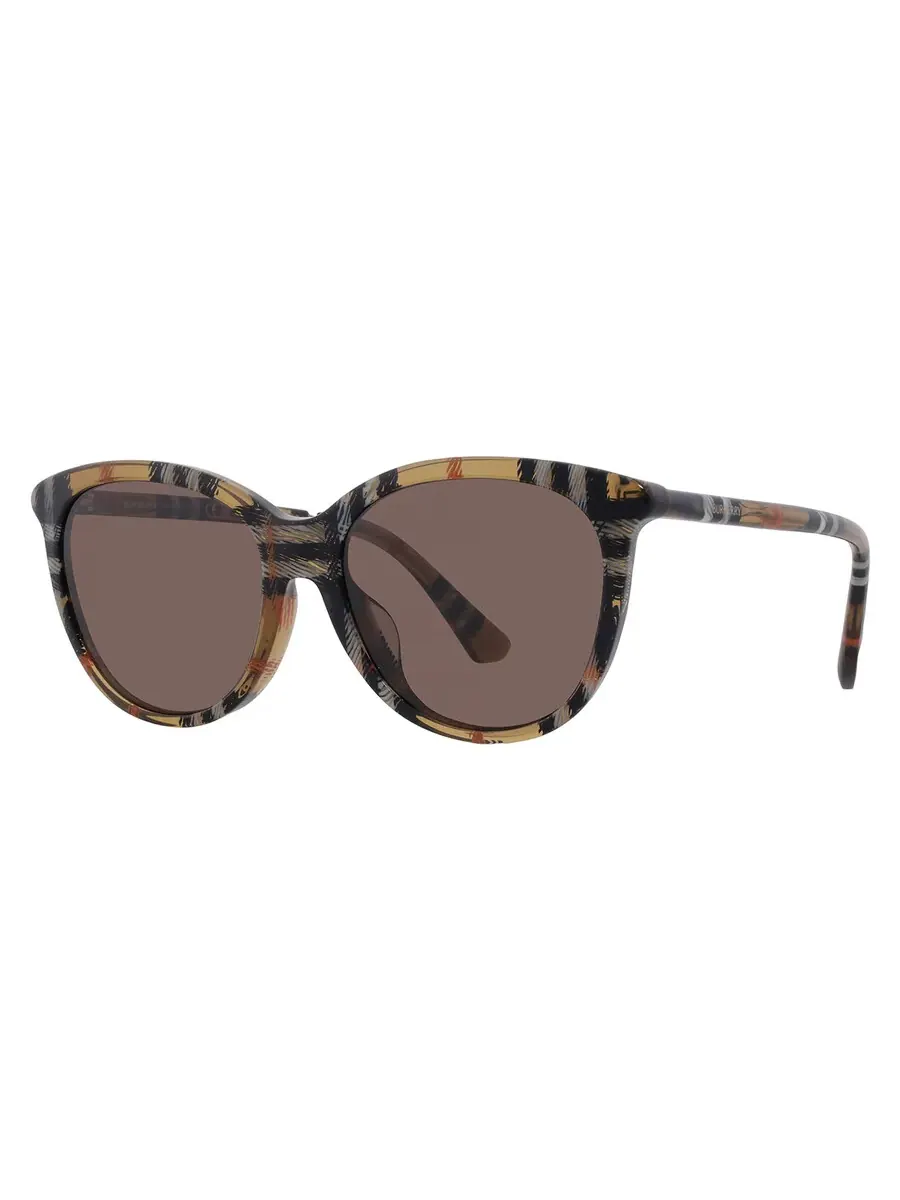 Женские солнцезащитные очки Burberry Brown Butterfly BE4455F 416373 55 — изображение 2 из 5, песочный