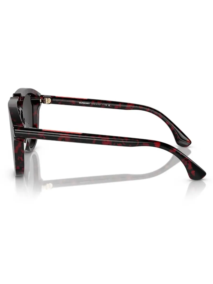 Мужские солнцезащитные очки Burberry Dark Grey Pilot BE4417U 410387 58 — изображение 3 из 4, красный