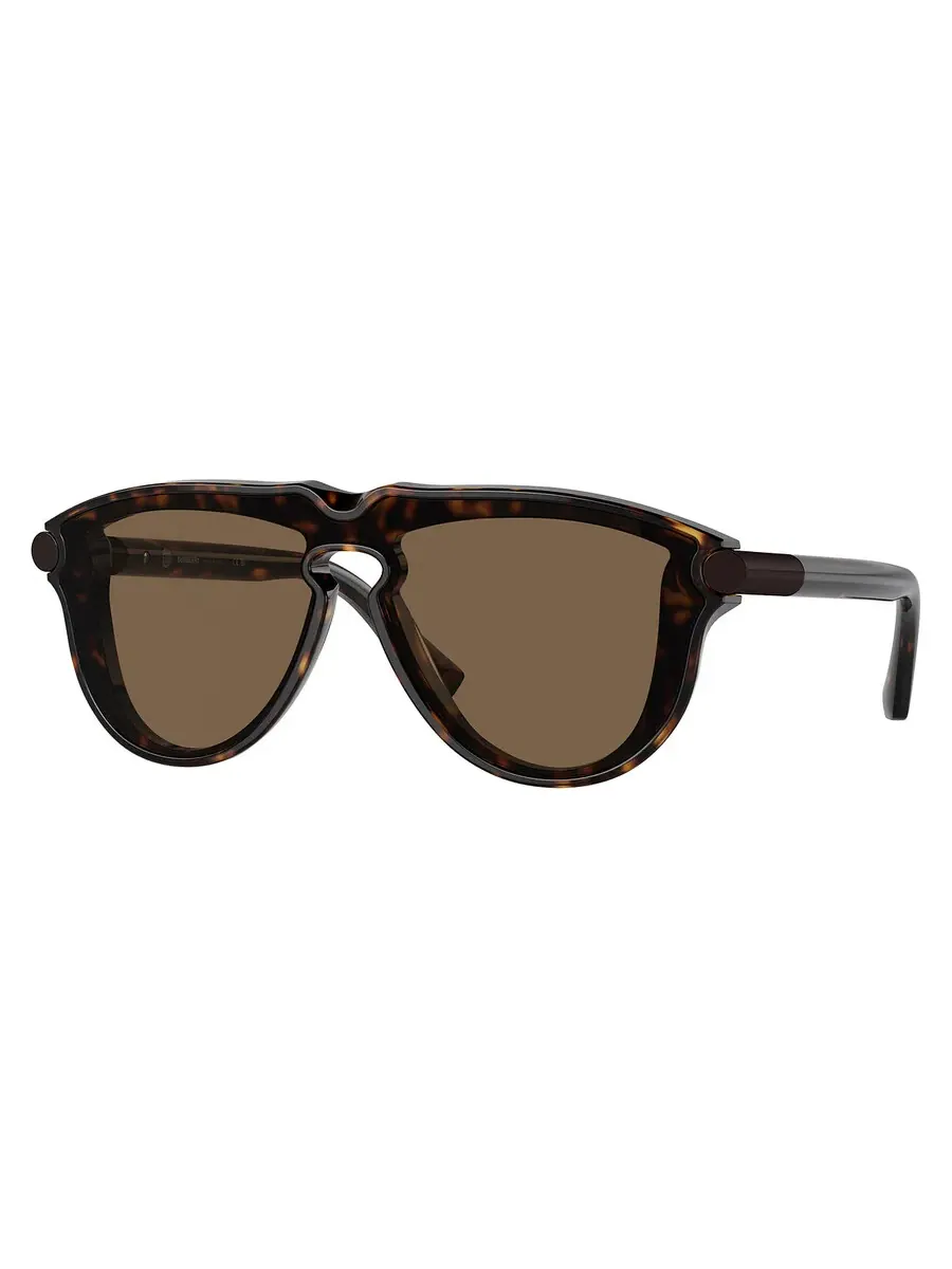 Мужские солнцезащитные очки Burberry Brown Pilot BE4427 300273 136 — изображение 1 из 1, коричневый