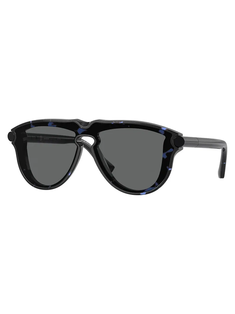 Солнцезащитные очки для мужчин Burberry Dark Grey Pilot BE4427 411187 136 — изображение 1 из 1, синий