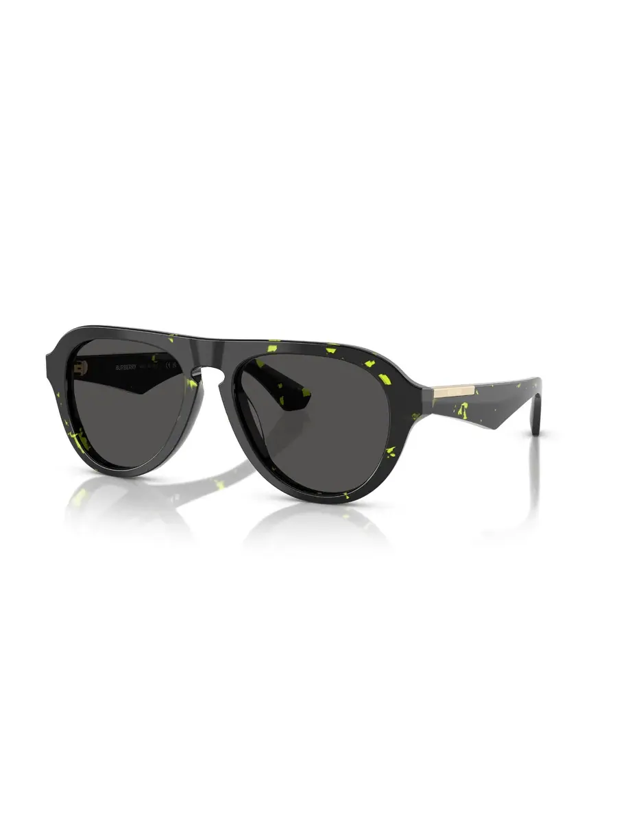 Солнцезащитные очки Burberry Dark Grey Pilot BE4437U 412487 55 — изображение 1 из 1, зеленый