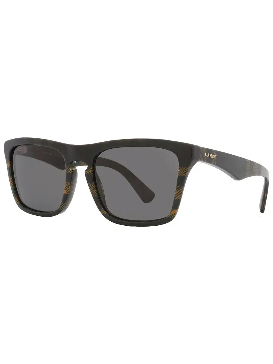 Солнцезащитные очки для мужчин Burberry Dark Grey Sport BE4434 412587 57 — изображение 3 из 6, зеленый
