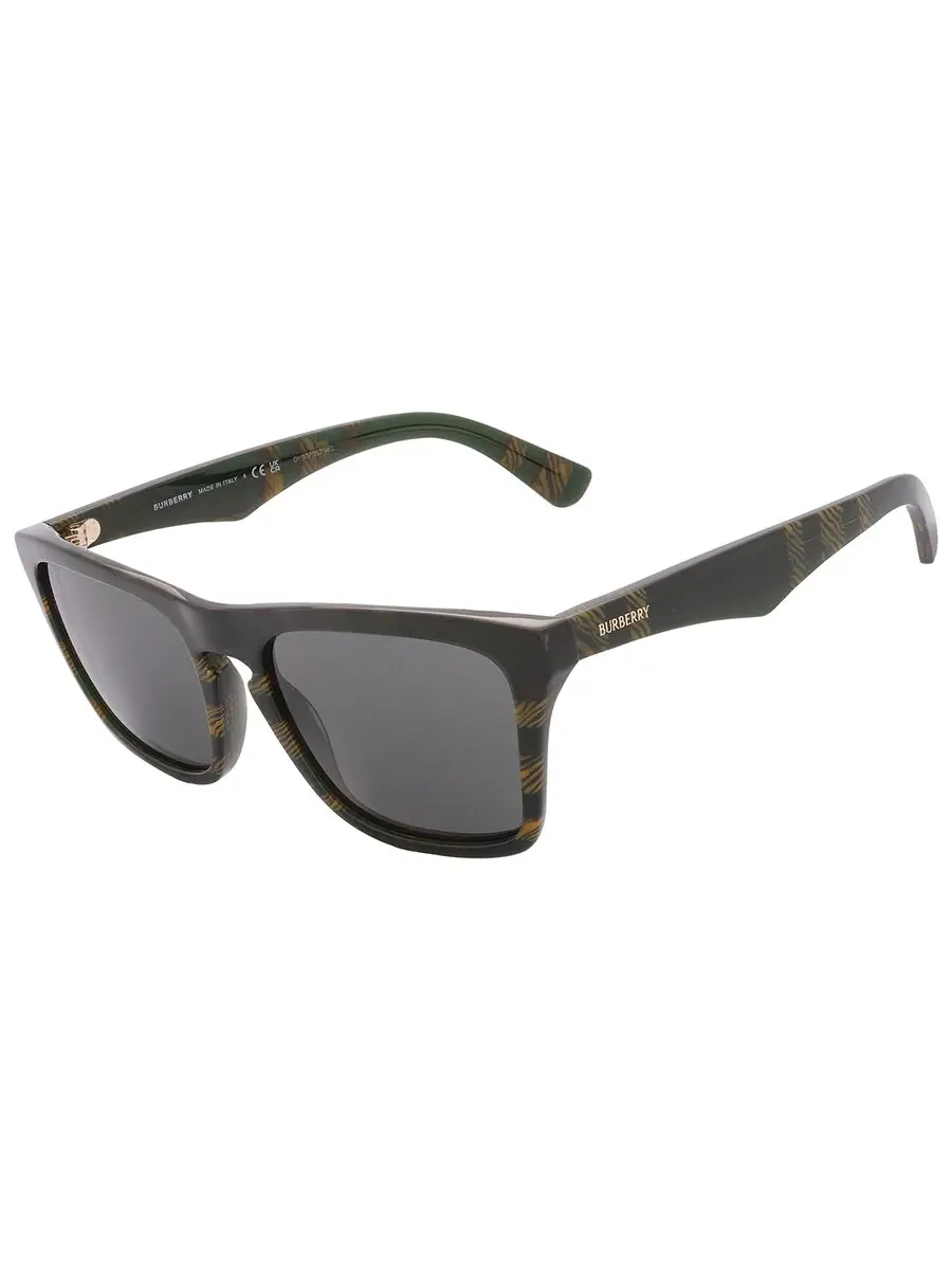 Солнцезащитные очки для мужчин Burberry Dark Grey Sport BE4434 412587 57 — изображение 4 из 6, зеленый