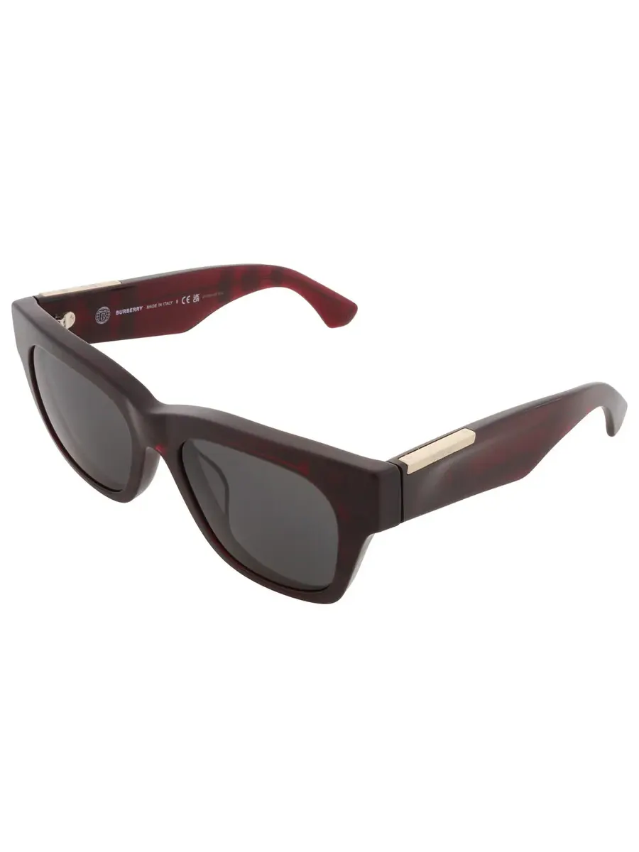 Очки солнцезащитные женские Burberry Dark Grey Square BE4424F 411587 52 — изображение 3 из 5, красный