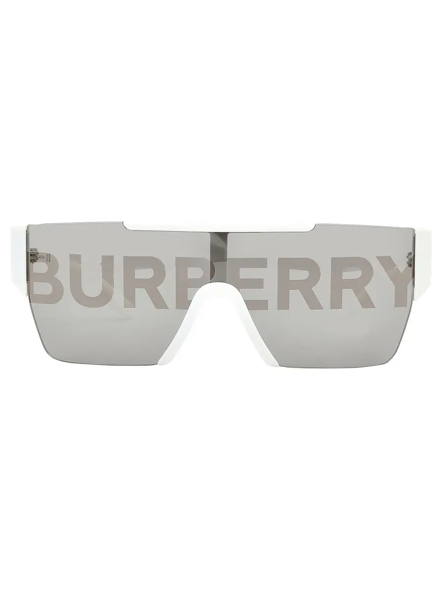 Мужские солнцезащитные очки Burberry серые / Burberry серебристые / золотой щит BE4291 3007H 138 — изображение 1 из 5