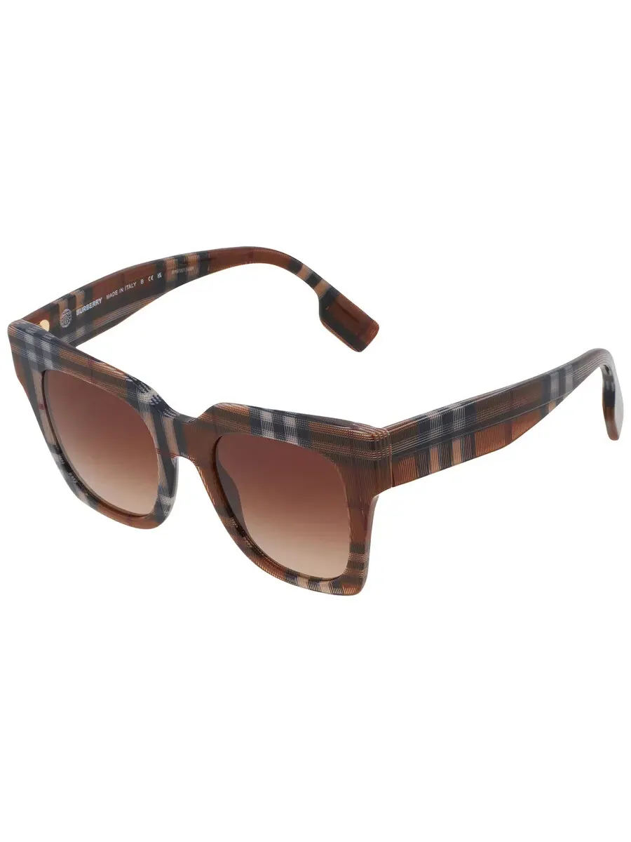 Солнцезащитные очки для женщин Burberry Kitty Brown Gradient Cat Eye BE4364 396713 49 — изображение 3 из 6, коричневый