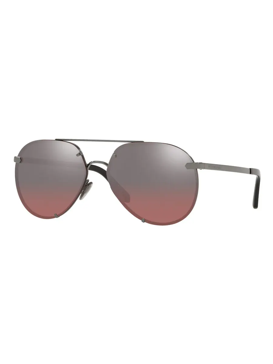 Женские солнцезащитные очки Burberry Pink Mirror Silver Gradient Pilot 0BE3099 10577E 55 — изображение 1 из 4, серебристый