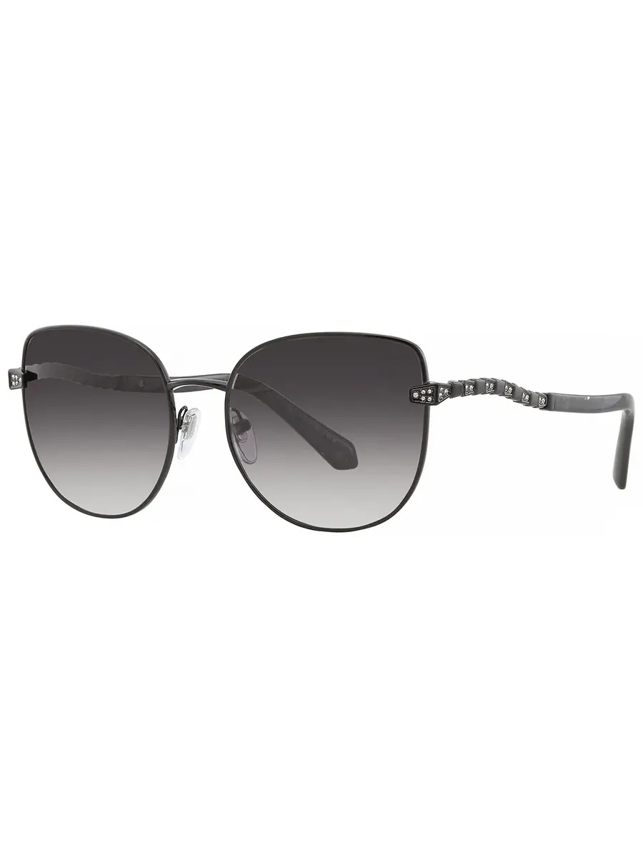 Женские солнцезащитные очки Bvlgari Grey Gradient Cat Eye BV6184B 20238G 56 — изображение 3 из 5, черный