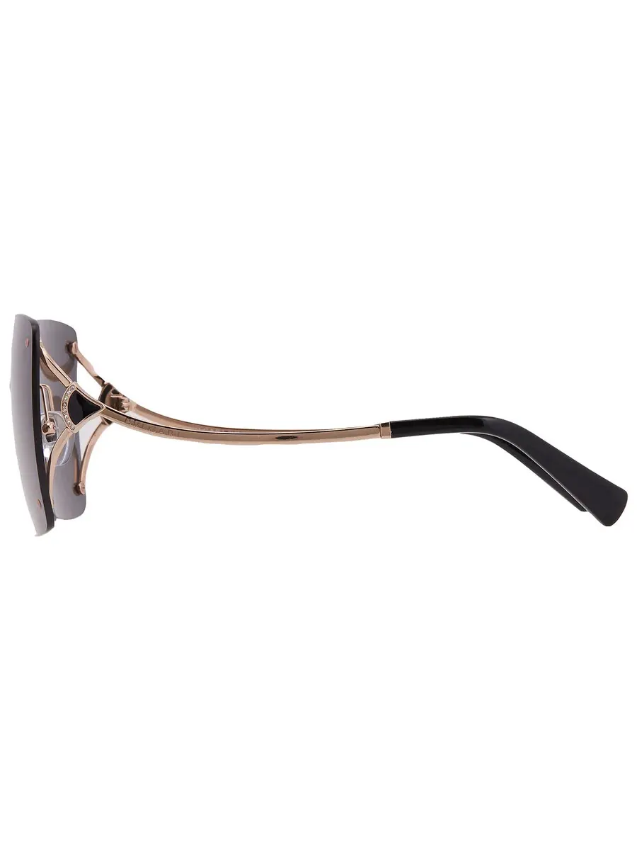 Солнцезащитные очки женские Bvlgari Dark Grey Square BV6190BD 201487 61 — изображение 4 из 4, розовый золотистый