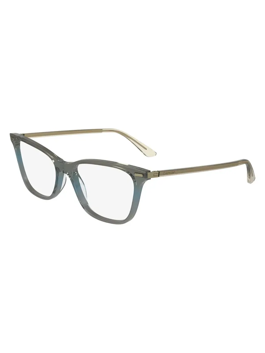 Женские очки Calvin Klein Demo Square CK23544 N 334 50 — изображение 1 из 1, прозрачный хаки/серый