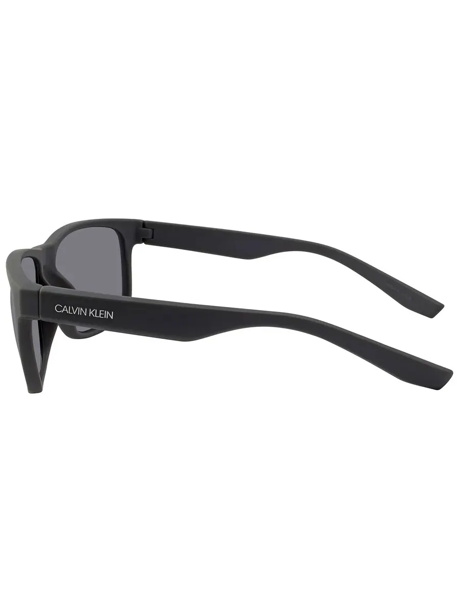 Мужские прямоугольные солнцезащитные очки Calvin Klein Grey CK19539S 020 59 — изображение 4 из 4, серый