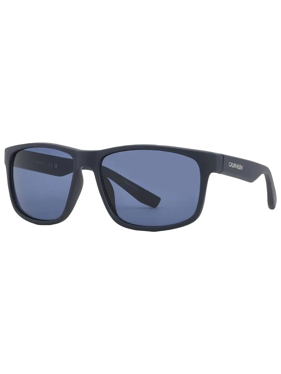 Мужские прямоугольные солнцезащитные очки Calvin Klein Blue CK19539S 410 59 — изображение 5 из 5, темно-синий