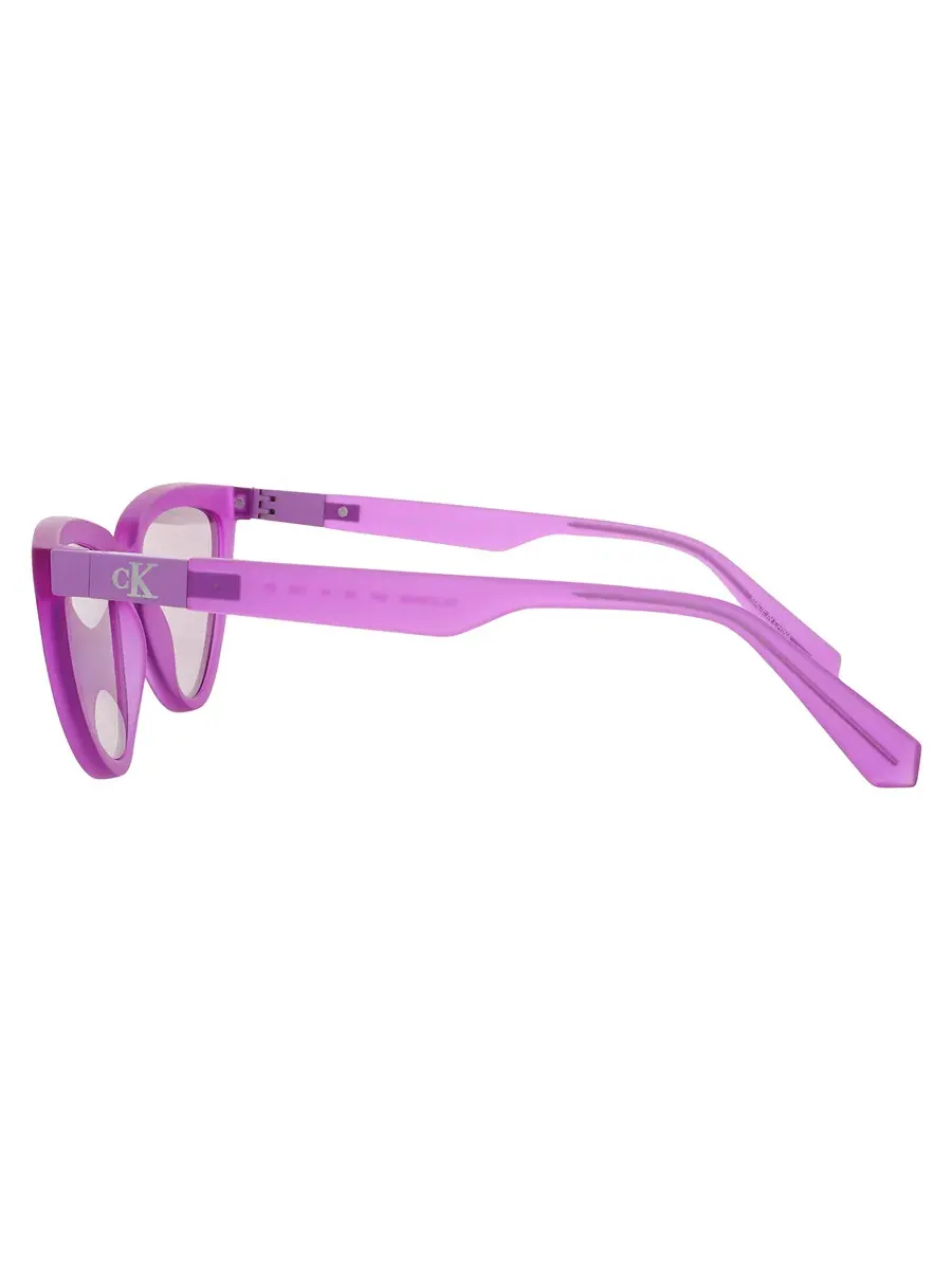Женские солнцезащитные очки Calvin Klein Purple Cat Eye CKJ23658S 540 56 — изображение 4 из 4, фиолетовый
