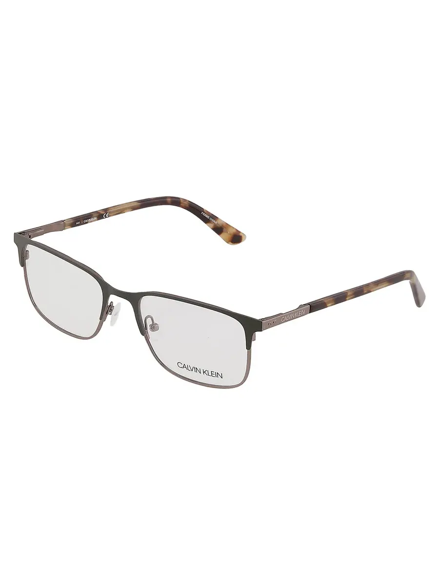 Мужские прямоугольные очки Calvin Klein Demo CK19312 307 55 — изображение 4 из 5, зеленый