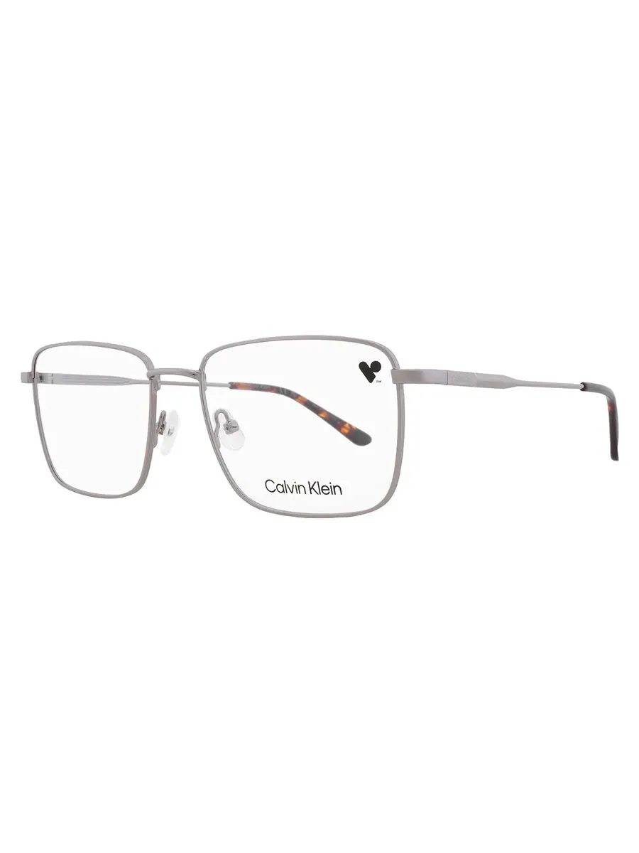 Мужские прямоугольные очки Calvin Klein Demo CK25104 071 57 — изображение 2 из 4, серебристый