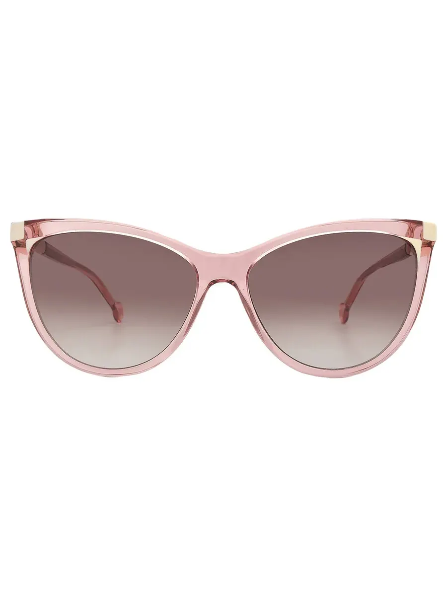 Женские солнцезащитные очки Carolina Herrera коричневые кошачий глаз HER 0141/S 0BJS/HA 58 — белый
