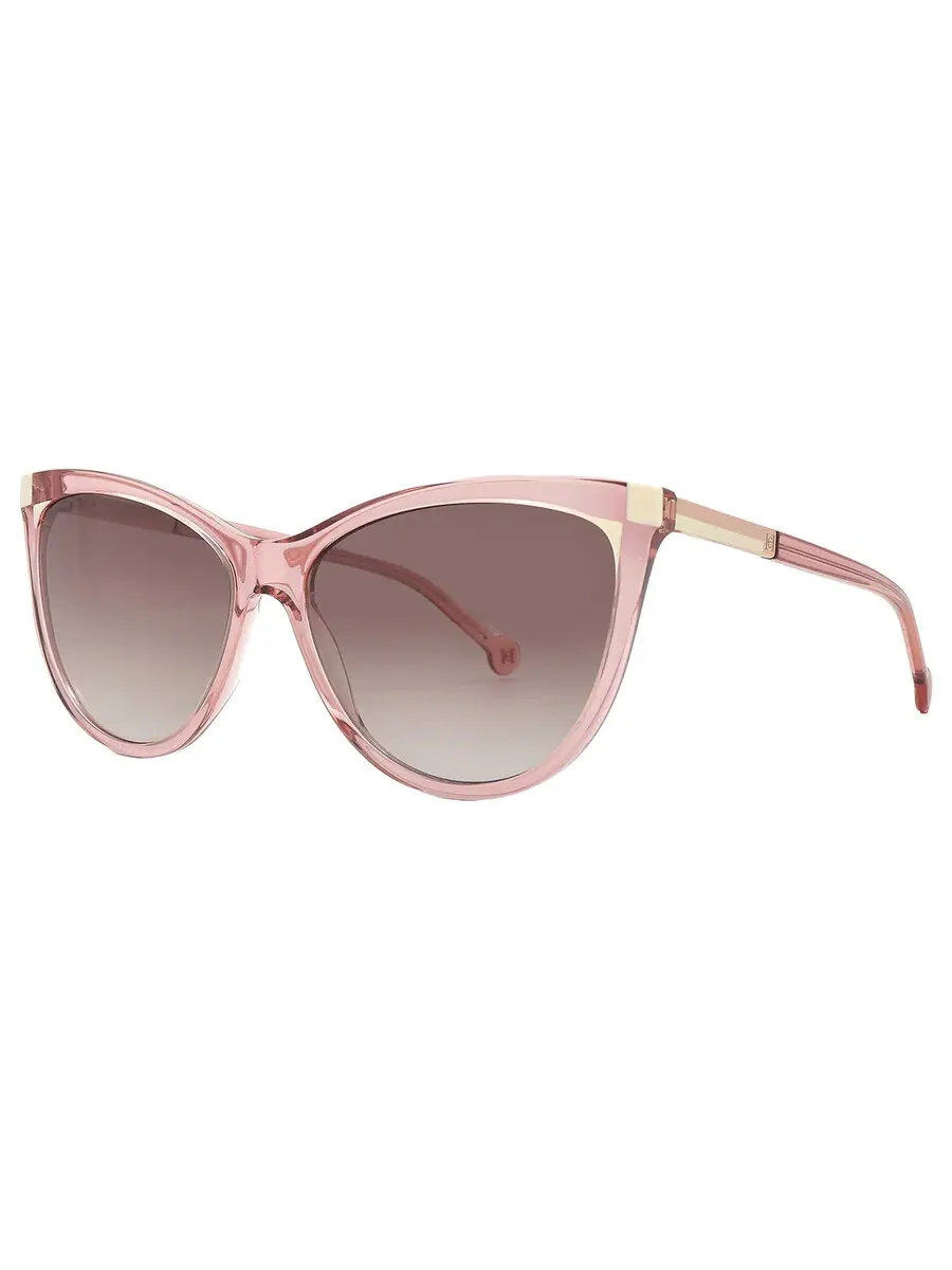 Женские солнцезащитные очки Carolina Herrera коричневые кошачий глаз HER 0141/S 0BJS/HA 58 — изображение 3 из 5, белый