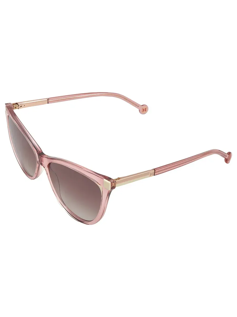 Женские солнцезащитные очки Carolina Herrera коричневые кошачий глаз HER 0141/S 0BJS/HA 58 — изображение 5 из 5, белый
