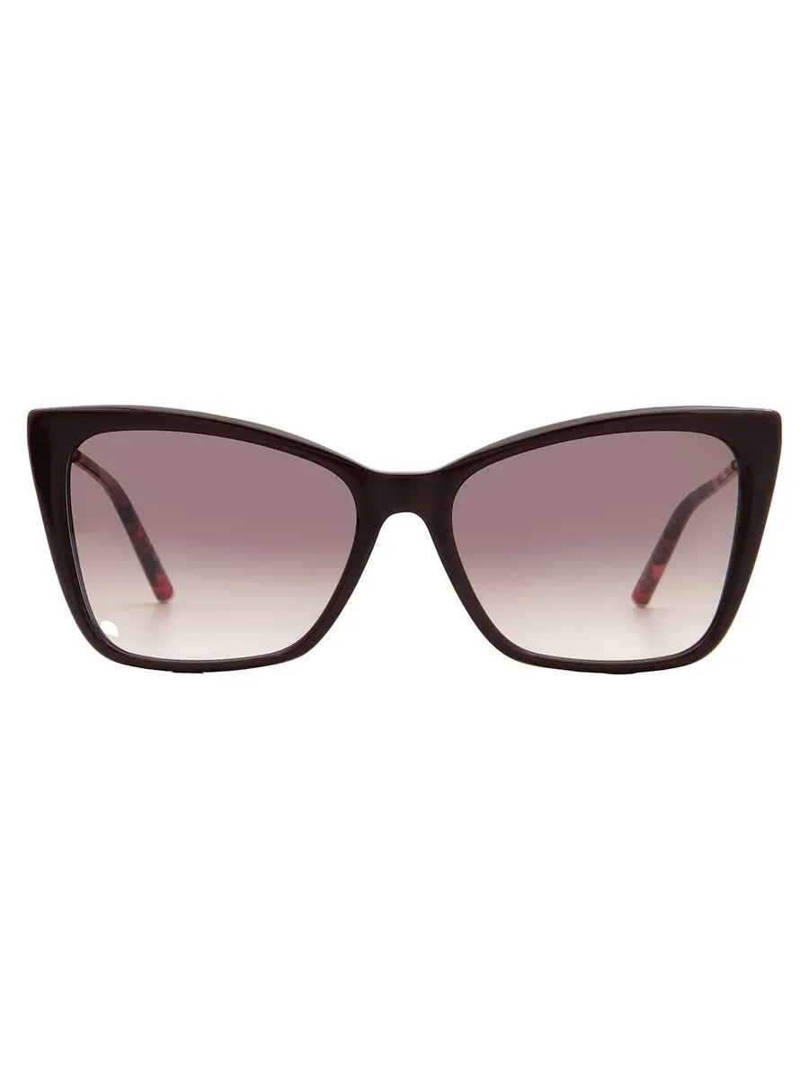 Солнцезащитные очки для женщин Carolina Herrera Brown Shaded Cat Eye HER 0180/S 06K3/HA 57 — изображение 1 из 4