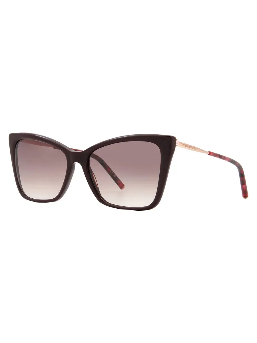Солнцезащитные очки для женщин Carolina Herrera Brown Shaded Cat Eye HER 0180/S 06K3/HA 57 — изображение 2 из 4