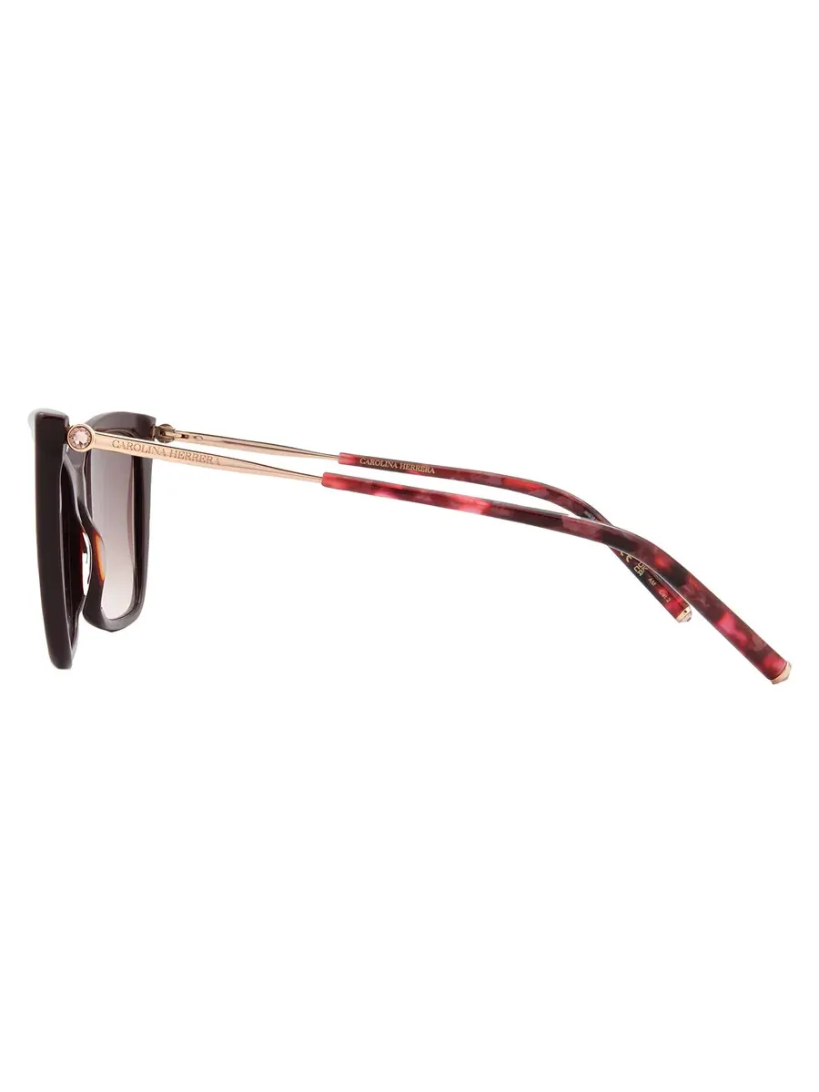 Солнцезащитные очки для женщин Carolina Herrera Brown Shaded Cat Eye HER 0180/S 06K3/HA 57 — изображение 3 из 4