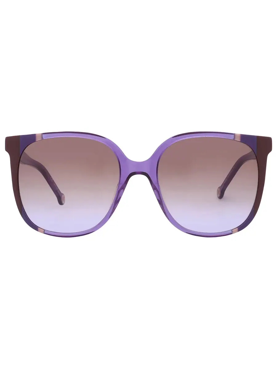 Солнцезащитные очки для женщин Carolina Herrera Brown Shaded Violet Square CH 0062/S 0E53/QR 57 — изображение 1 из 5