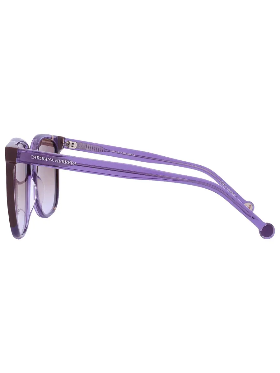 Солнцезащитные очки для женщин Carolina Herrera Brown Shaded Violet Square CH 0062/S 0E53/QR 57 — изображение 5 из 5