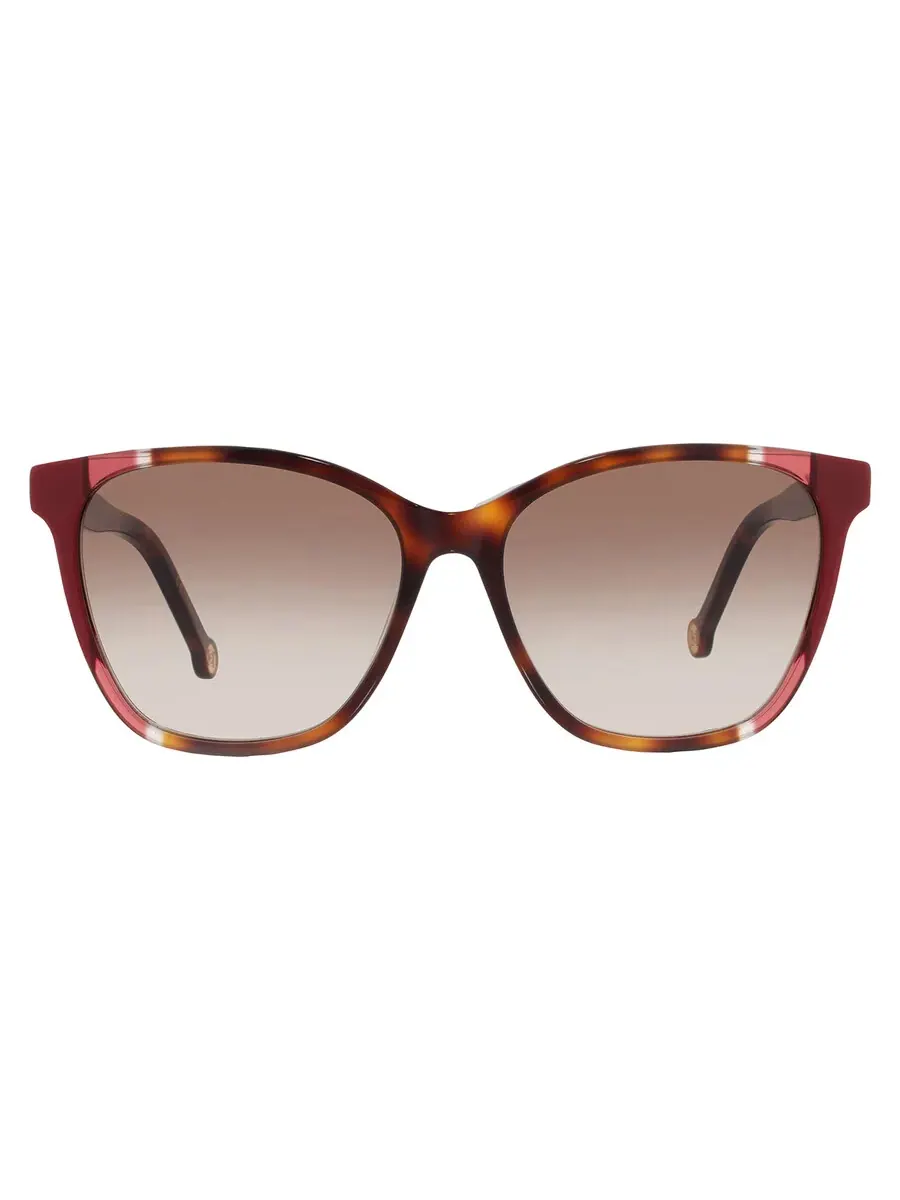 Женские солнцезащитные очки Carolina Herrera Brown Square CH 0061/S 0O63/HA 57 — изображение 1 из 4, красный