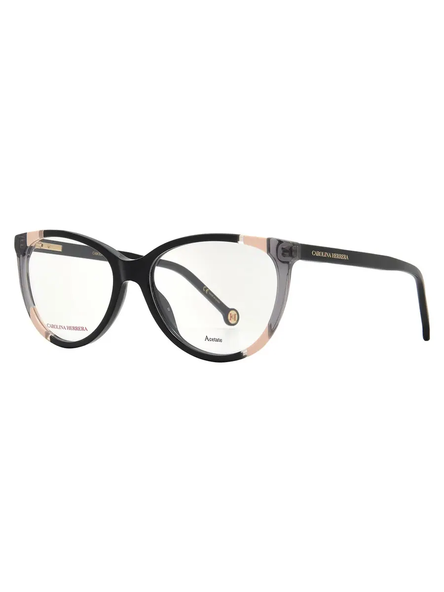 Женские очки Carolina Herrera Demo Cat Eye CH 0064 0KDX 55 — изображение 2 из 4, черный