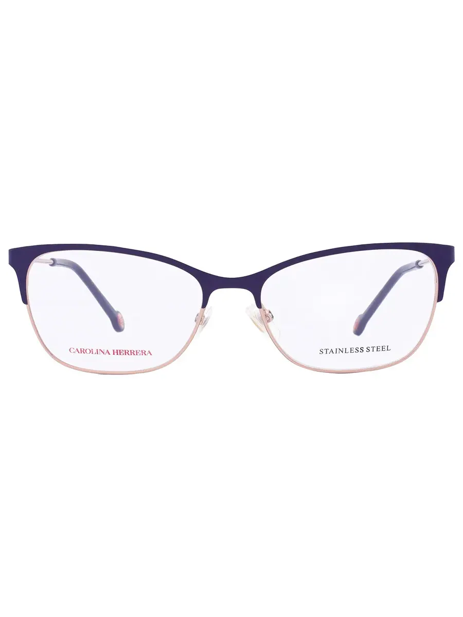 Женские очки Carolina Herrera Demo Cat Eye CH 0074 0LKS 53 — изображение 1 из 5, золотистый синий