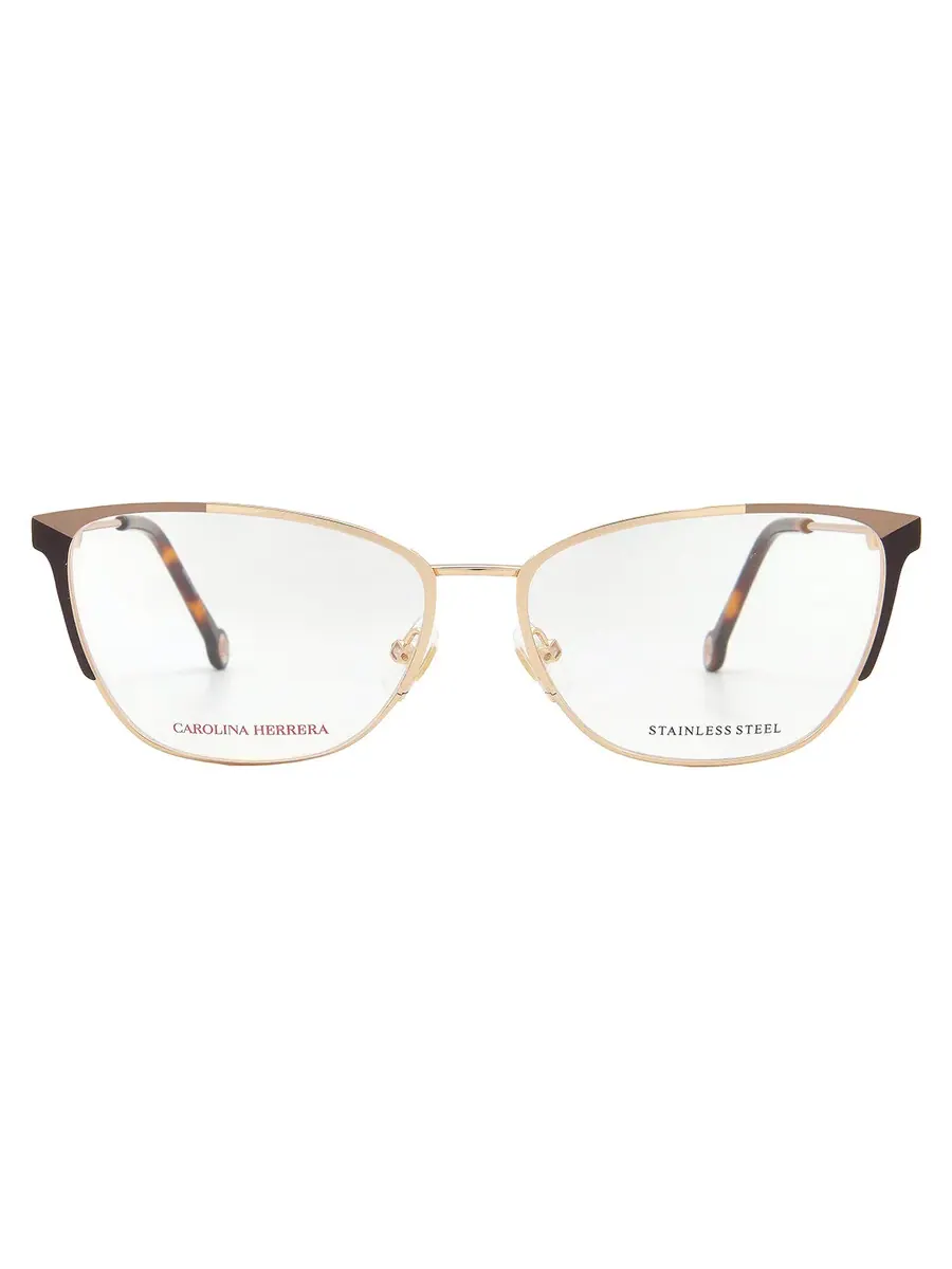 Женские очки Carolina Herrera Demo Cat Eye HER 0116 001Q 57 — изображение 1 из 4, золотистый коричневый