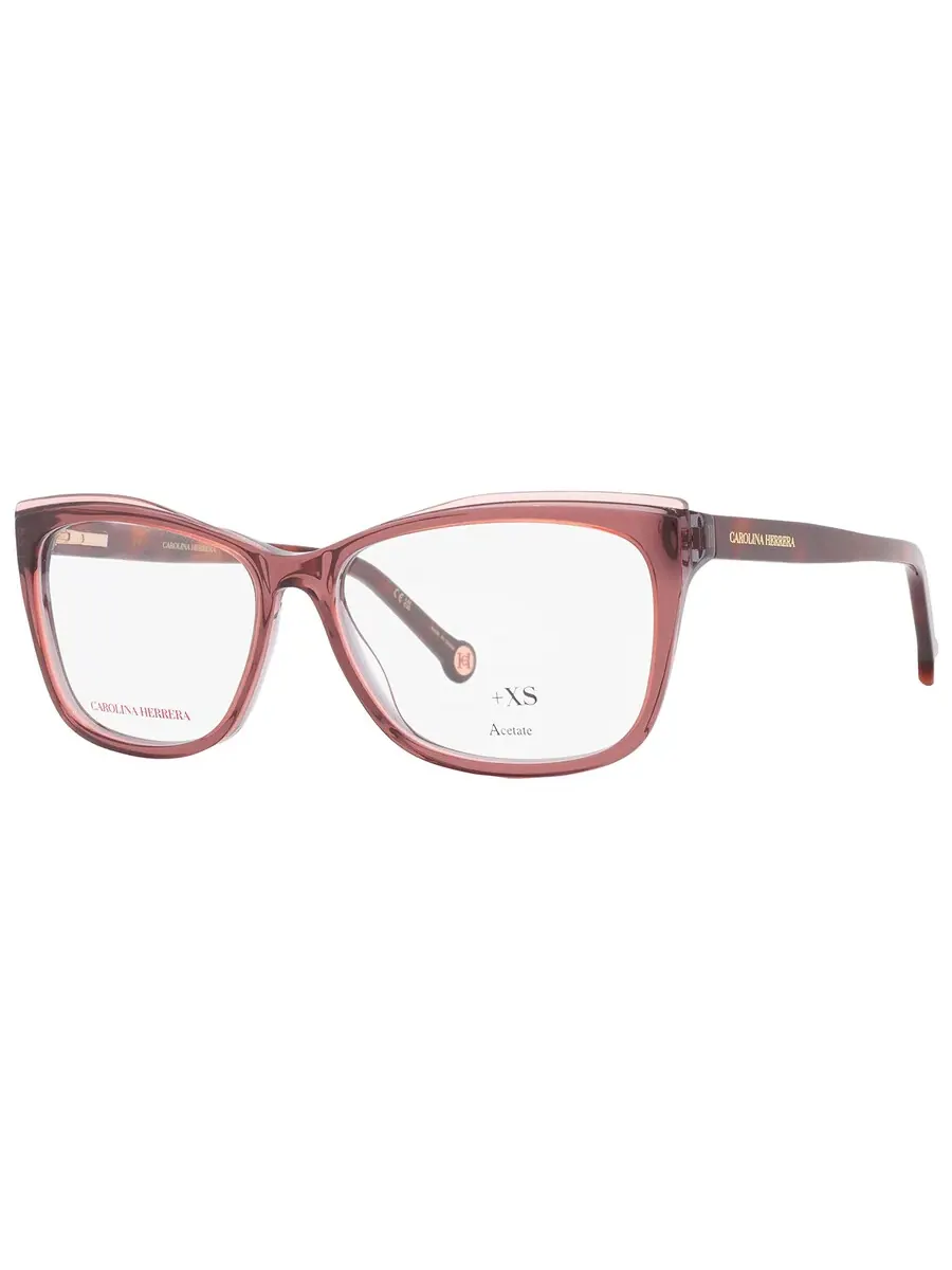 Женские очки Carolina Herrera Demo Cat Eye HER 0208 0NUX 55 — изображение 3 из 5, коричневый серый